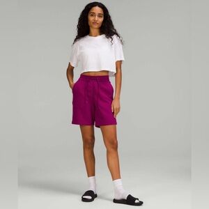 NWT Lululemon Loungeful High-Rise Short 7" Magenta Purple